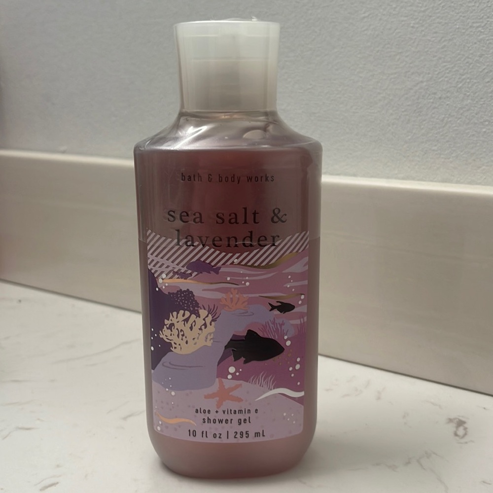 NEW Sea Salt Lavender Bath & Body Works Shower Gel